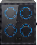 Automatic Watch Winder 4 Slots - Flexible Pillows, 4 Modes