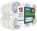 Clear Packing Tape 18 Rolls, Heavy Duty 2 in x 65 yd - Bulk Pack
