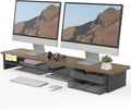 42.5 Dual Monitor Stand with Drawer