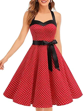 DRESSTELLS Women's 1950s Vintage Cocktail Party Retro Dress