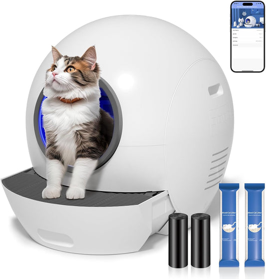 Nafcefi S1: Extra Large Self-Cleaning Cat Litter Box