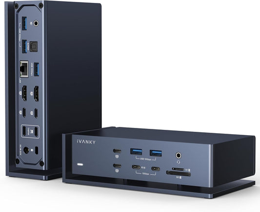 iVANKY Dual Thunderbolt 4 Docking Station for Quad 6K Displays