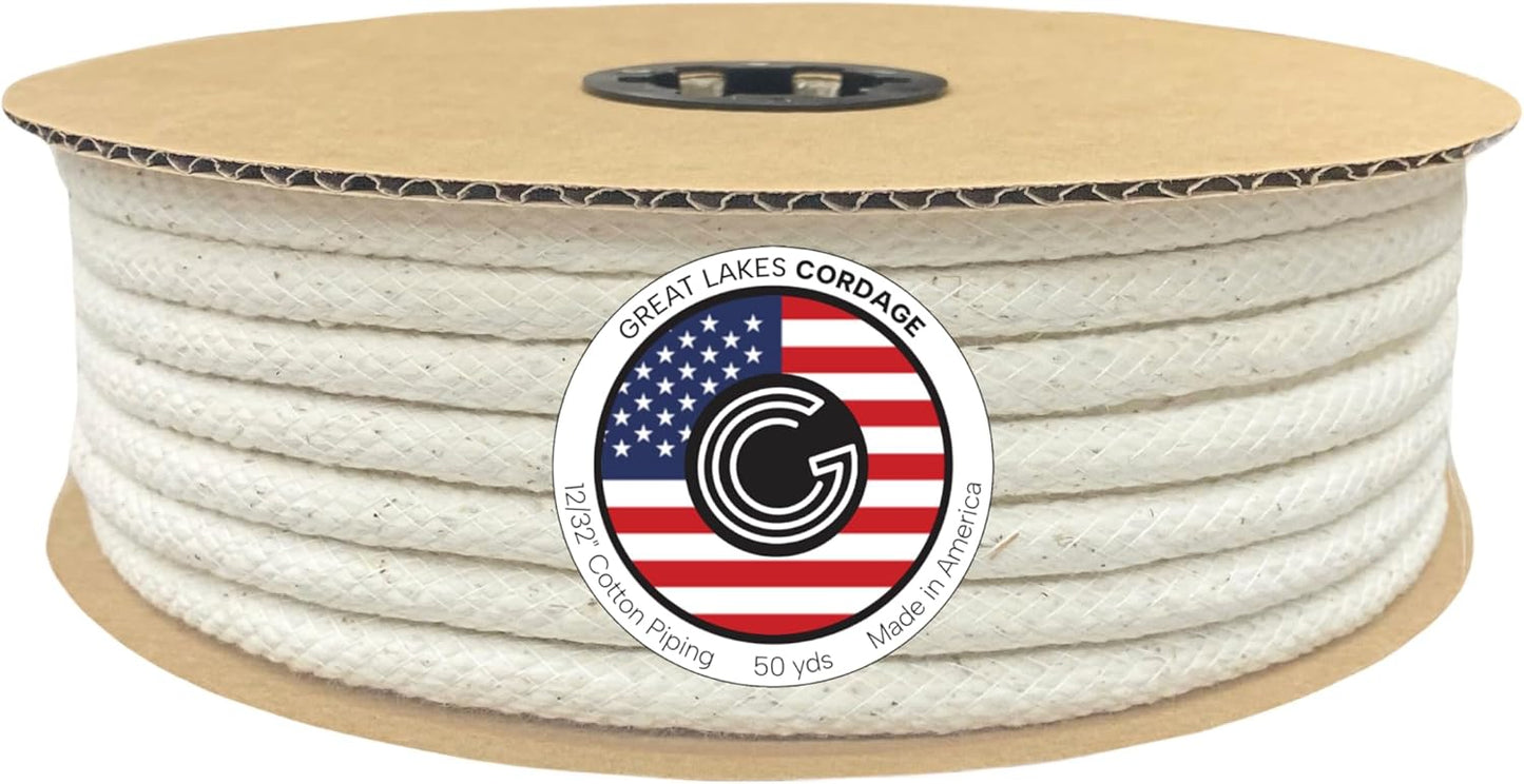 3/8 Cotton Piping Cord for Professional Crafting Projects