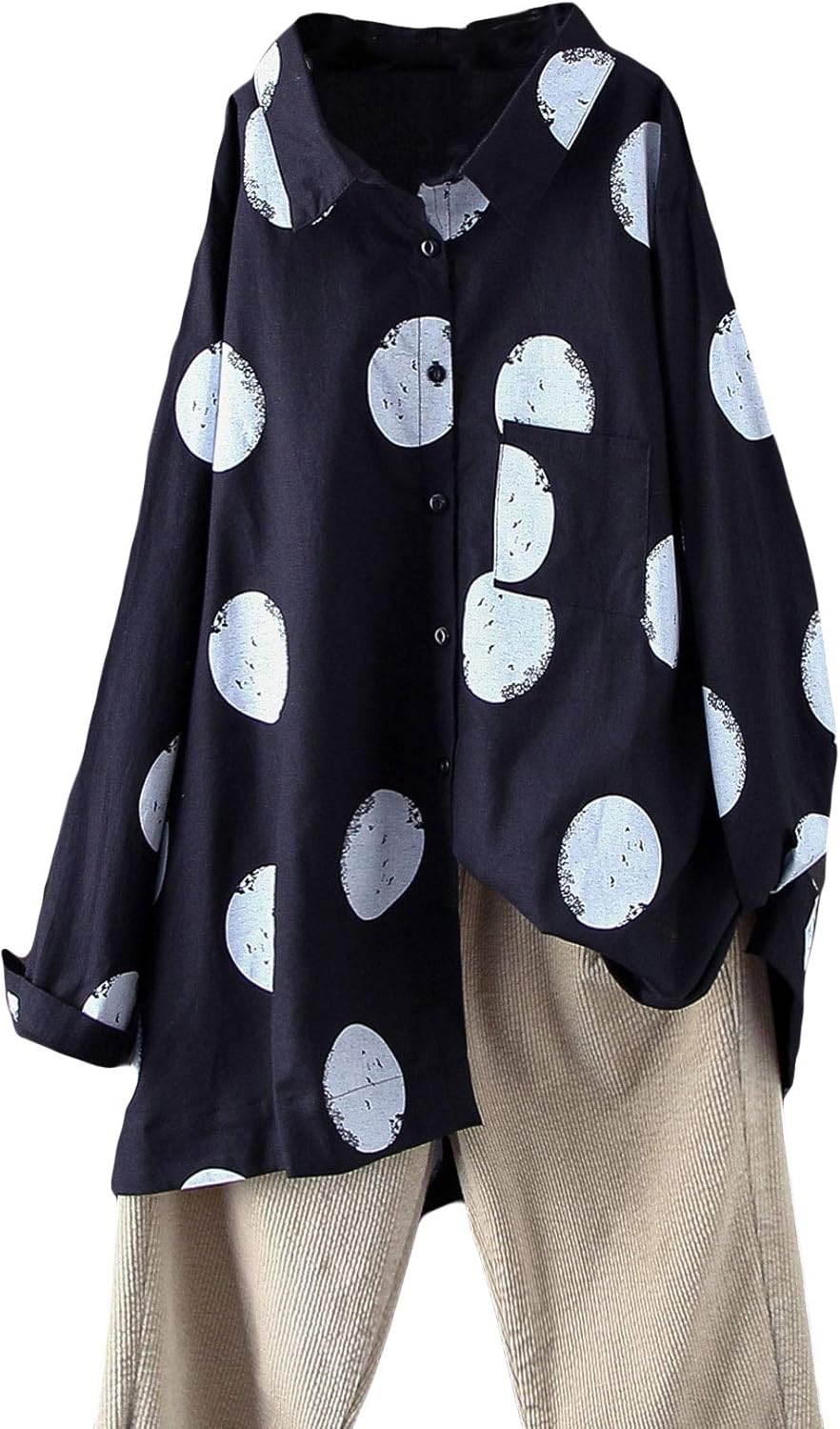 Minibee Women's Button Down Tunic Tops for Stylish Comfort