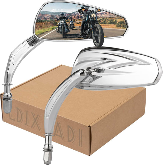 Motorcycle Chrome Rear View Mirrors for Sportster and Road King
