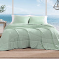 Cooling Comforter King Size 3-Piece Set - Breathable Summer Comfort