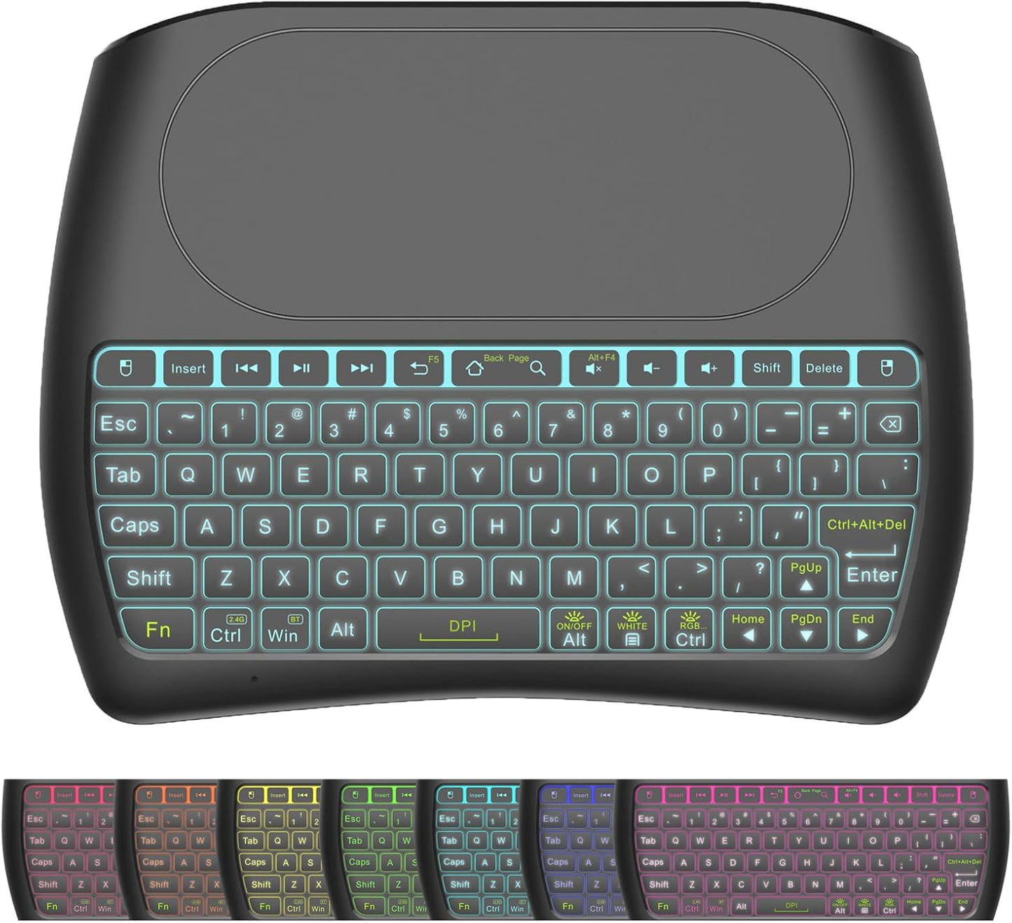 Backlit Mini Keyboard for Versatile Devices