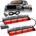 Nilight 32LED Red Emergency Dash Strobe Lights - High Visibility