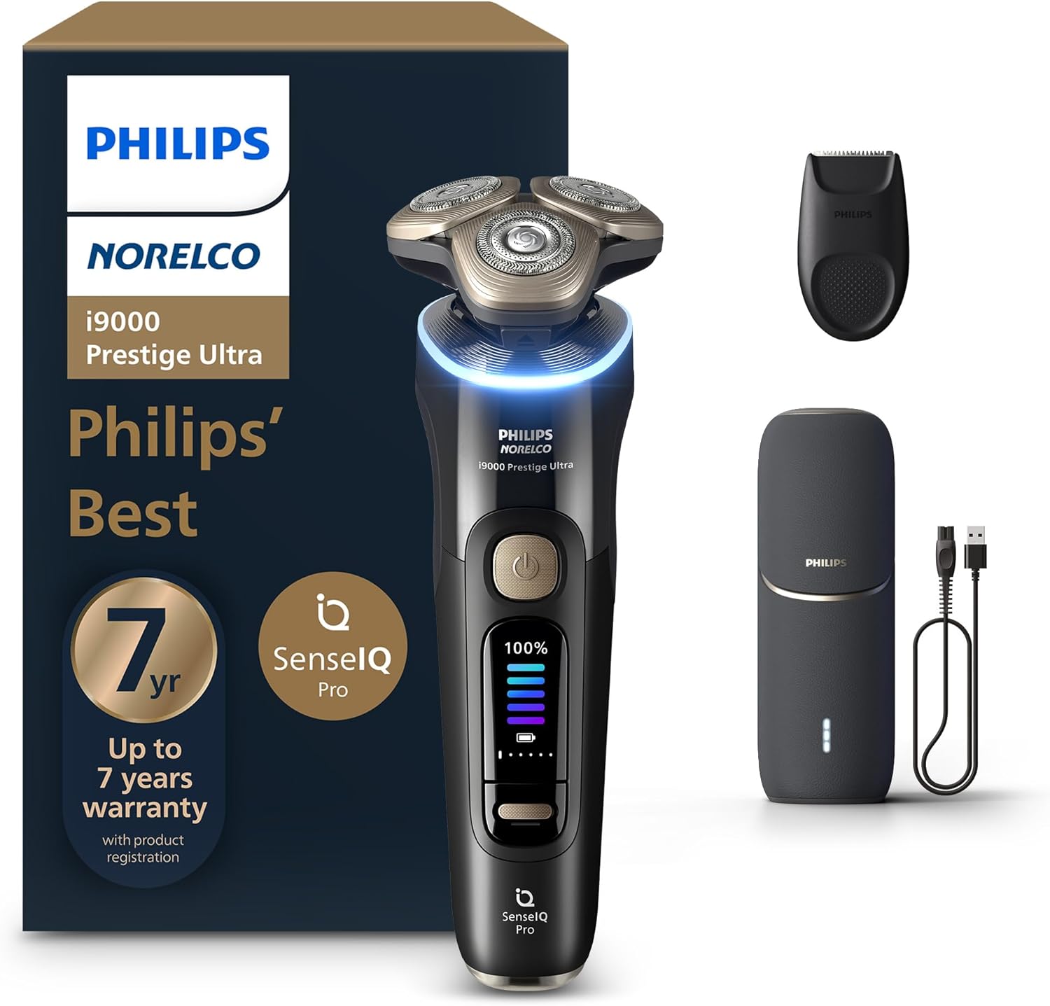 Philips Norelco Shaver i9000 Prestige Ultra for Ultimate Shaving