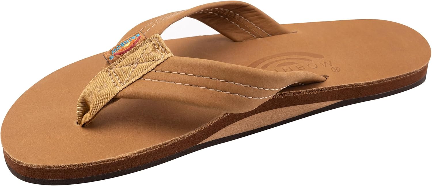 Rainbow Sandals Women's Single Layer Premier Leather Flip Flops