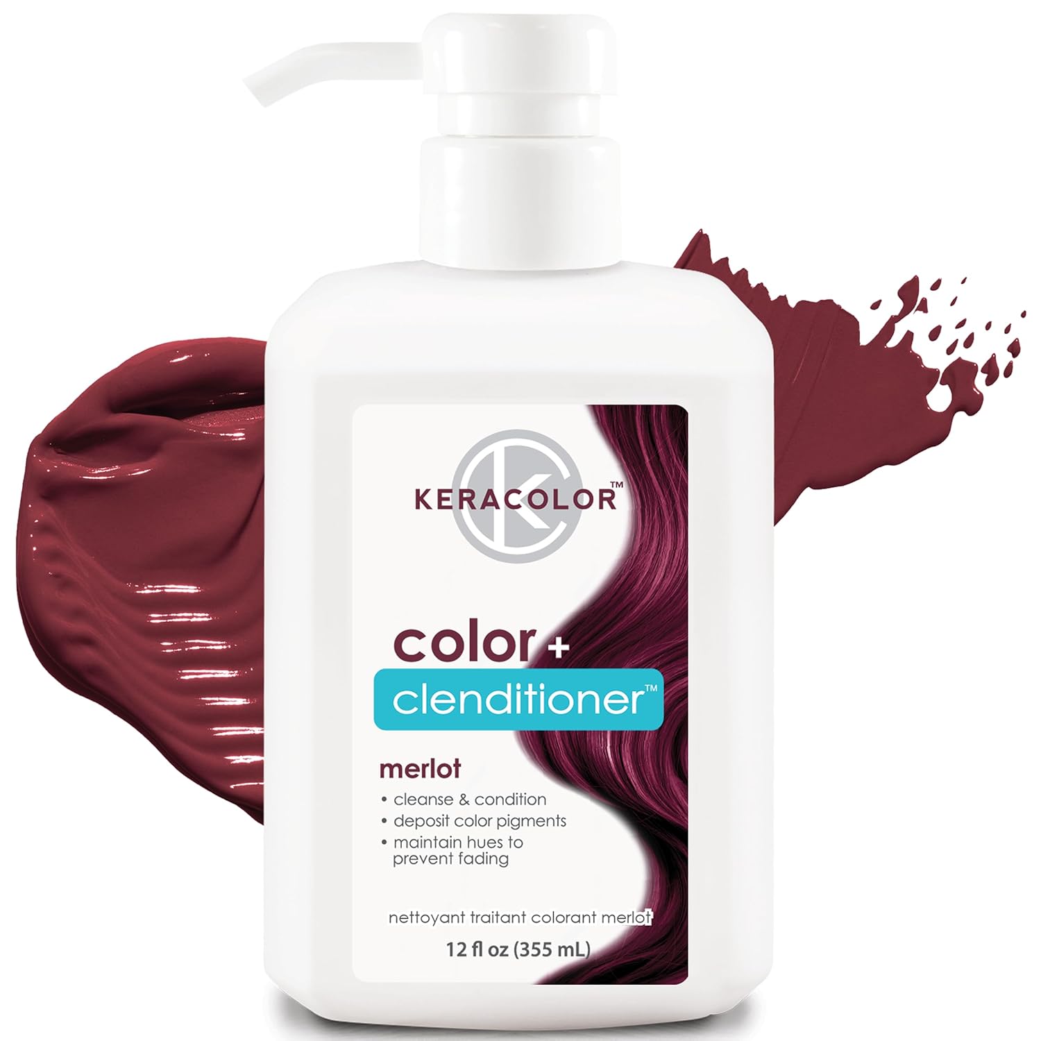 KERACOLOR 3-in-1 Merlot Conditioner - Vibrant Color & Nourished Hair