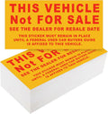 This Vehicle Not for Sale Stickers 500 Pack - High Visibility Decals