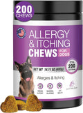 Dog Allergy Chews 200PCs - Fast Itch Relief & Immune Support