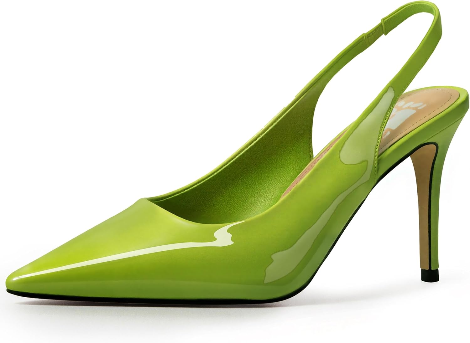 Slingback Heels for Women with Pointed Toe and Stiletto Design