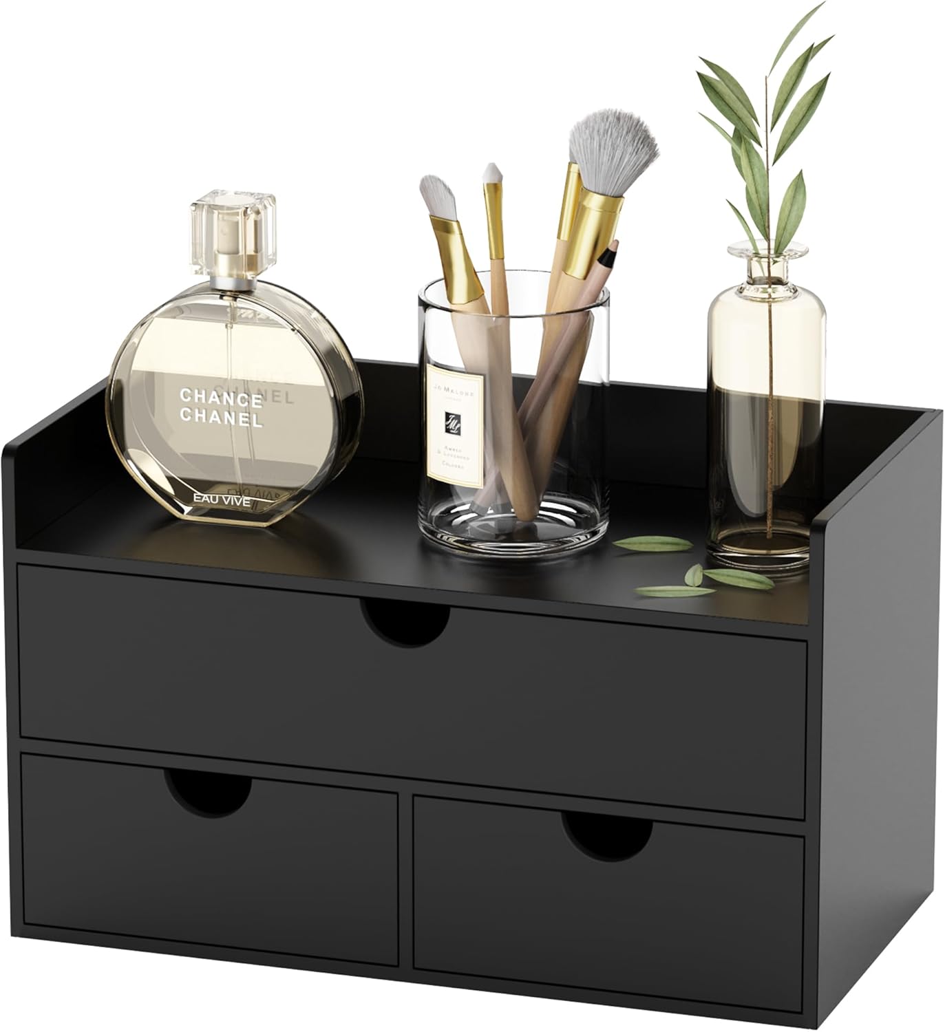 Bamboo Desk Organizer with Drawers for Office and Home Use
