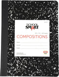 School Smart Hard Cover Ruled Composition Book - Durable 60-Sheet