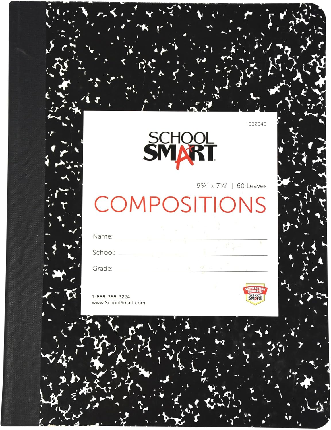 School Smart Ruled Composition Book - Durable, 60 Sheets