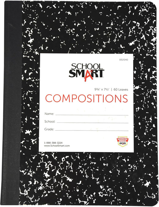 School Smart Ruled Composition Book - Durable, 60 Sheets