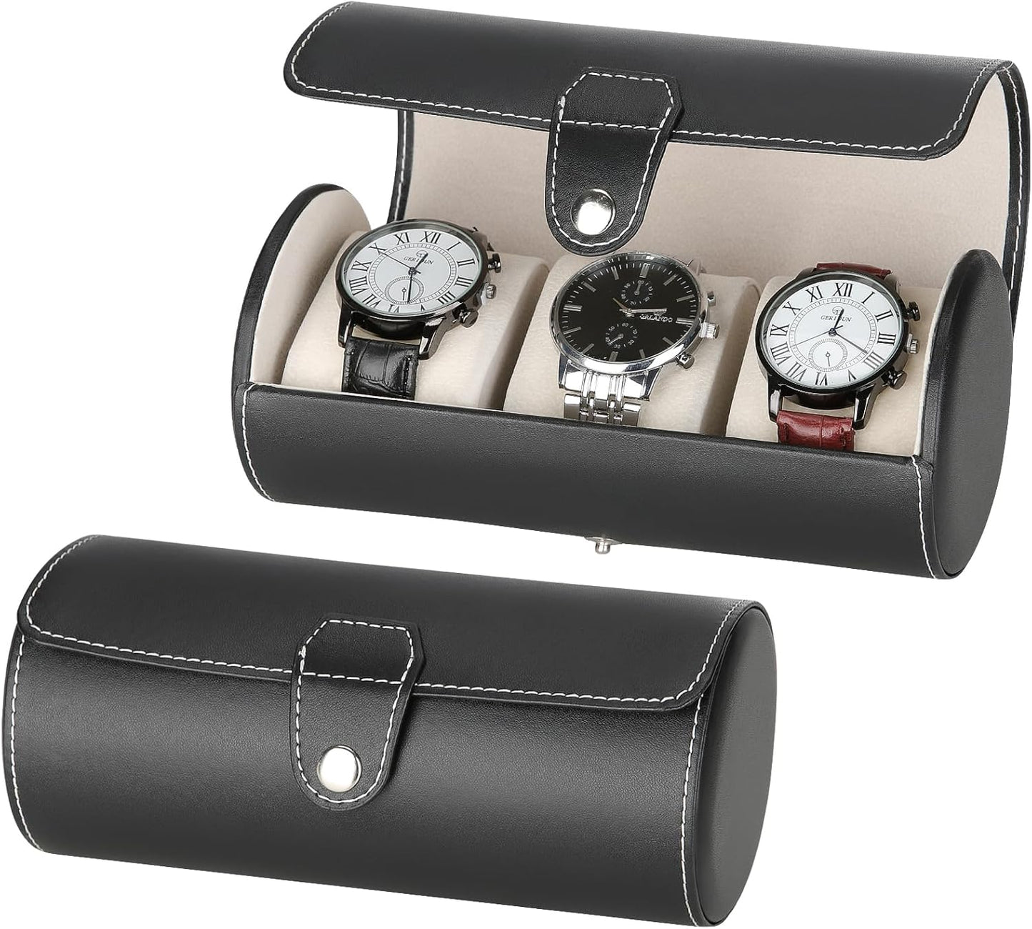 Premium Watch Storage Roll - BAOPEND Vegan Leather