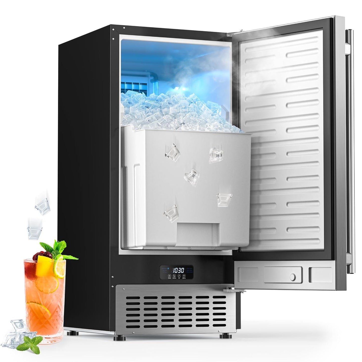 100LBS/Day Undercounter Ice Maker - Commercial Grade Efficiency