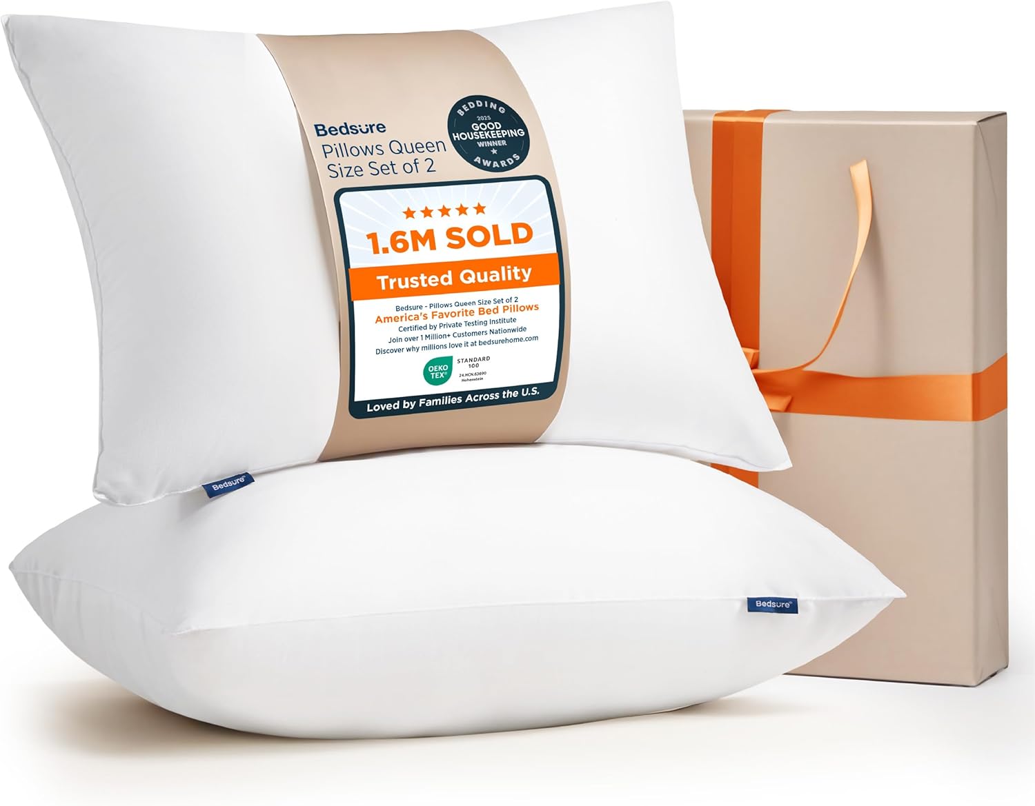 Bedsure Queen Size Pillows Set of 2 for Ultimate Comfort