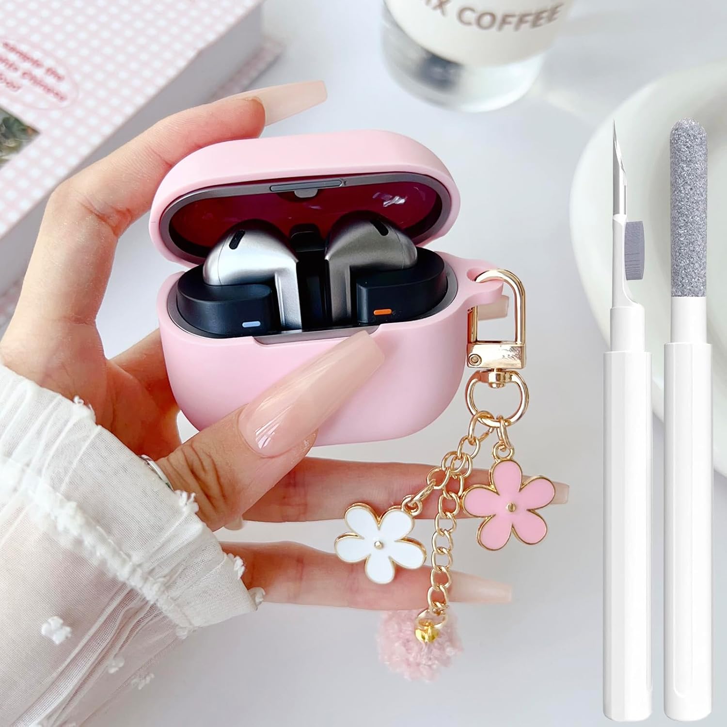 Pink Silicone Galaxy Buds 3 Case: Cute & Protective