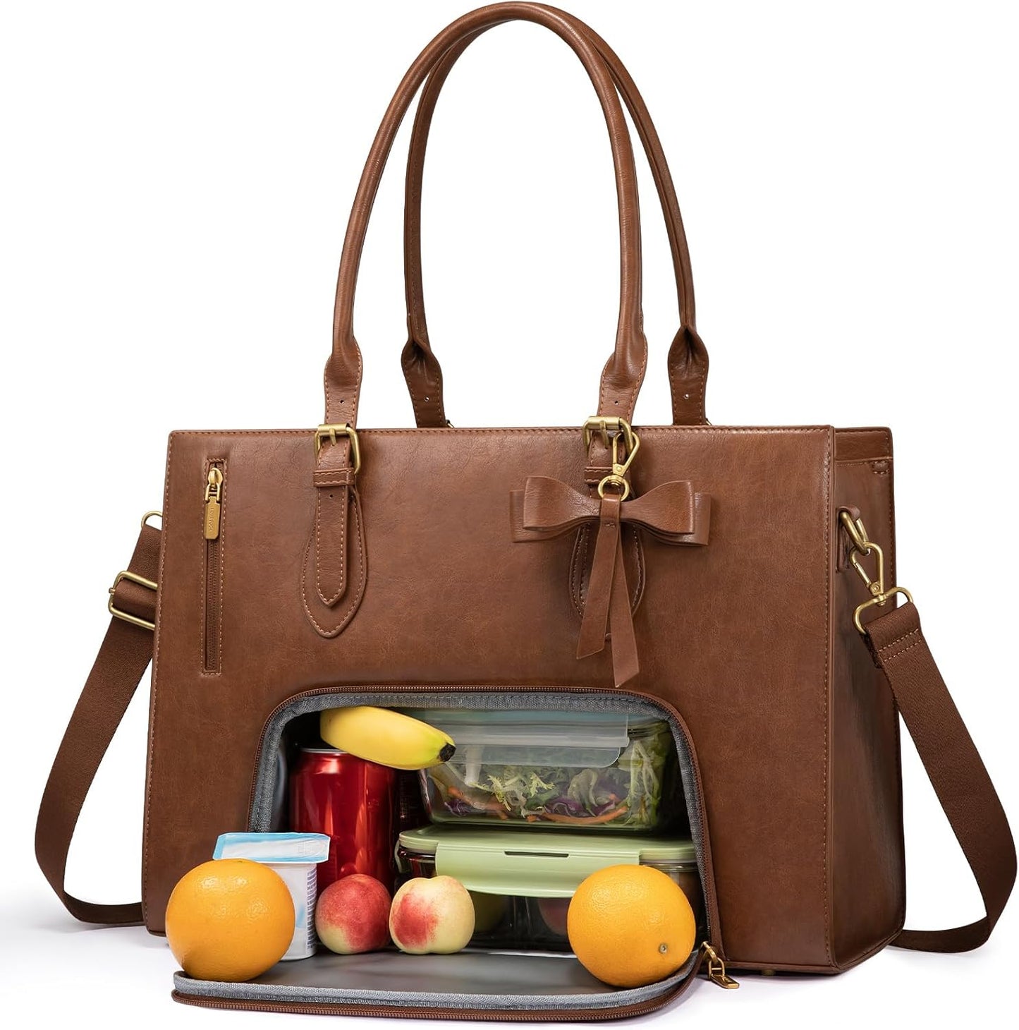 LOVEVOOK Laptop Lunch Tote Bag for Women with Insulated Compartment