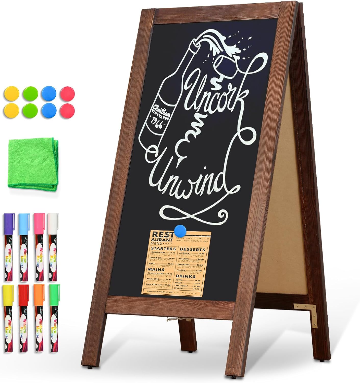 A Frame Chalkboard Sign 40ft' x 20ft' for Outdoor Events