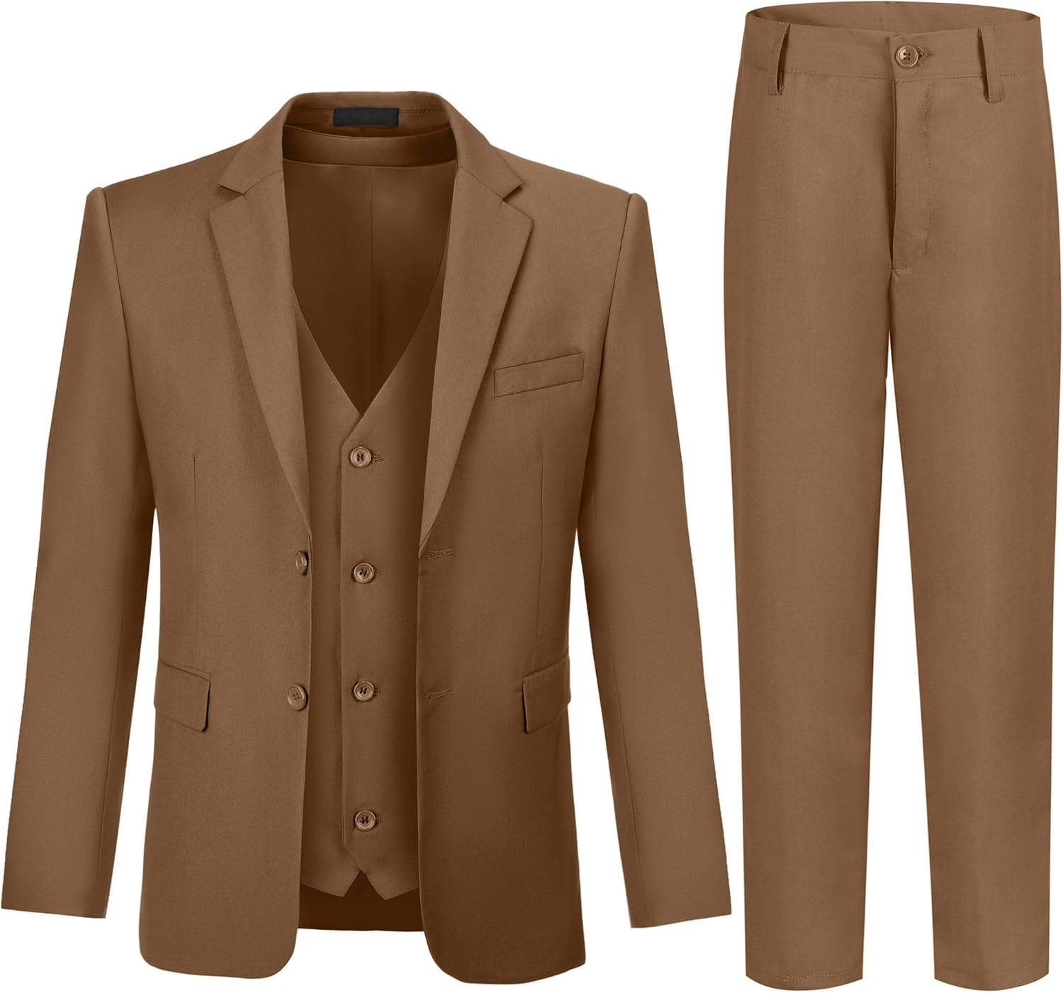 JPF Boy's Formal Suit Set Slim Fit Tuxedo for Weddings & Events