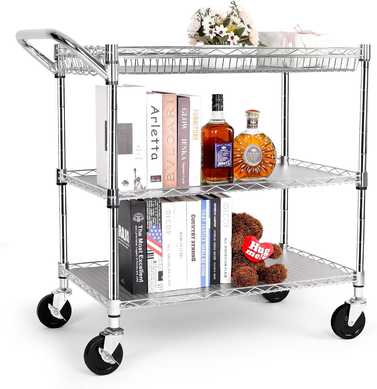 YNN Heavy Duty Rolling Cart - 990lbs Capacity
