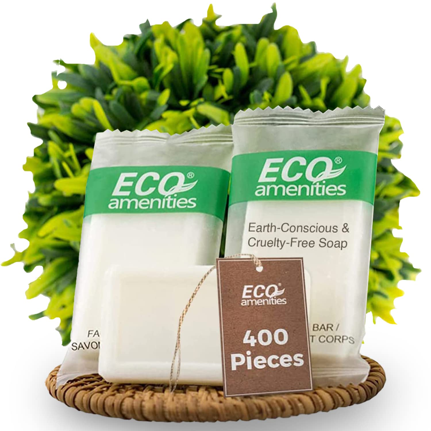 ECO Amenities Travel Size Bar Soap - Perfect for Hotels & BNBs