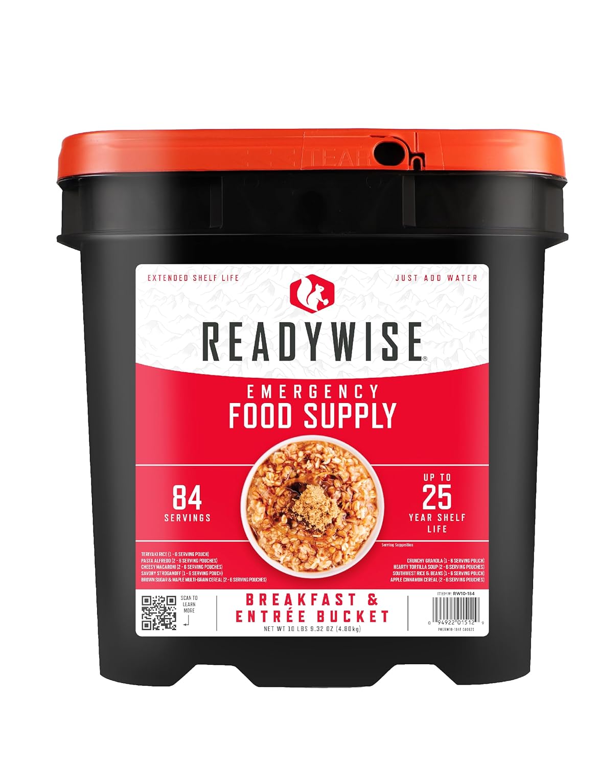 ReadyWise Emergency Food Supply - 84 Servings for Survival