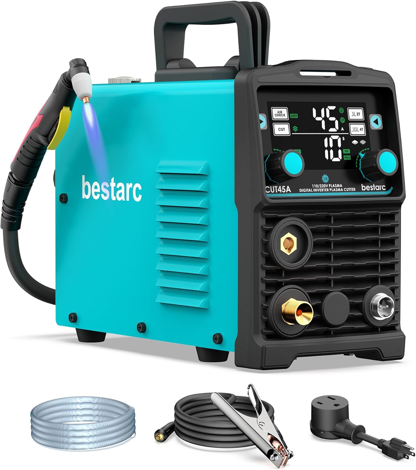 Powerful 45Amps Plasma Cutter with Large LED Display for DIY