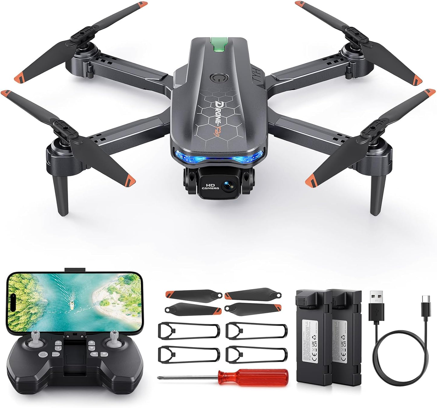 Drone with Camera for Kids - Foldable Mini Quadcopter Fun