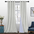 100% Blackout Curtains for Bedroom 95 in Panels - Thermal Velvet