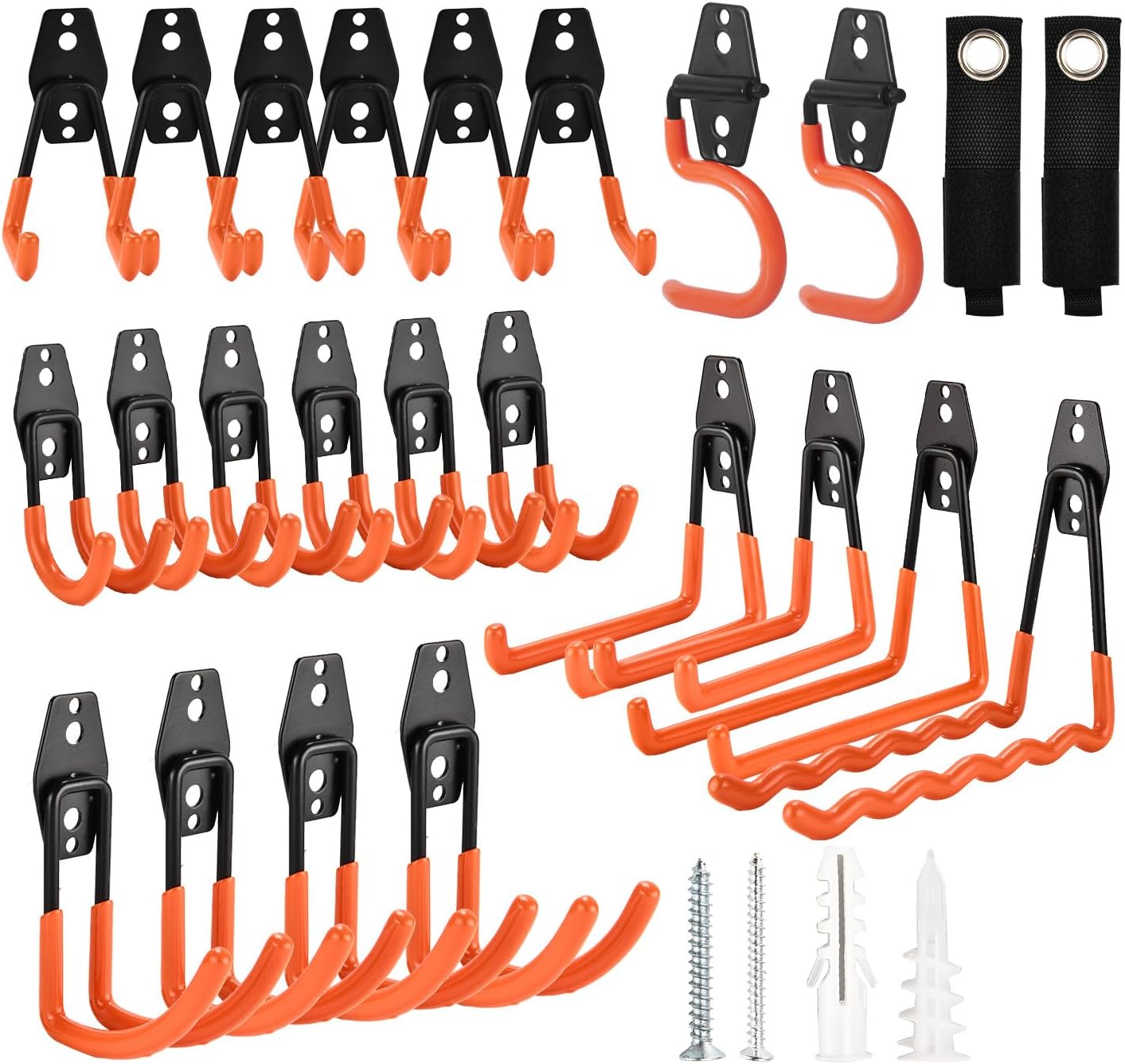 24 Pack Heavy Duty Garage Hooks for Ultimate Storage Solutions