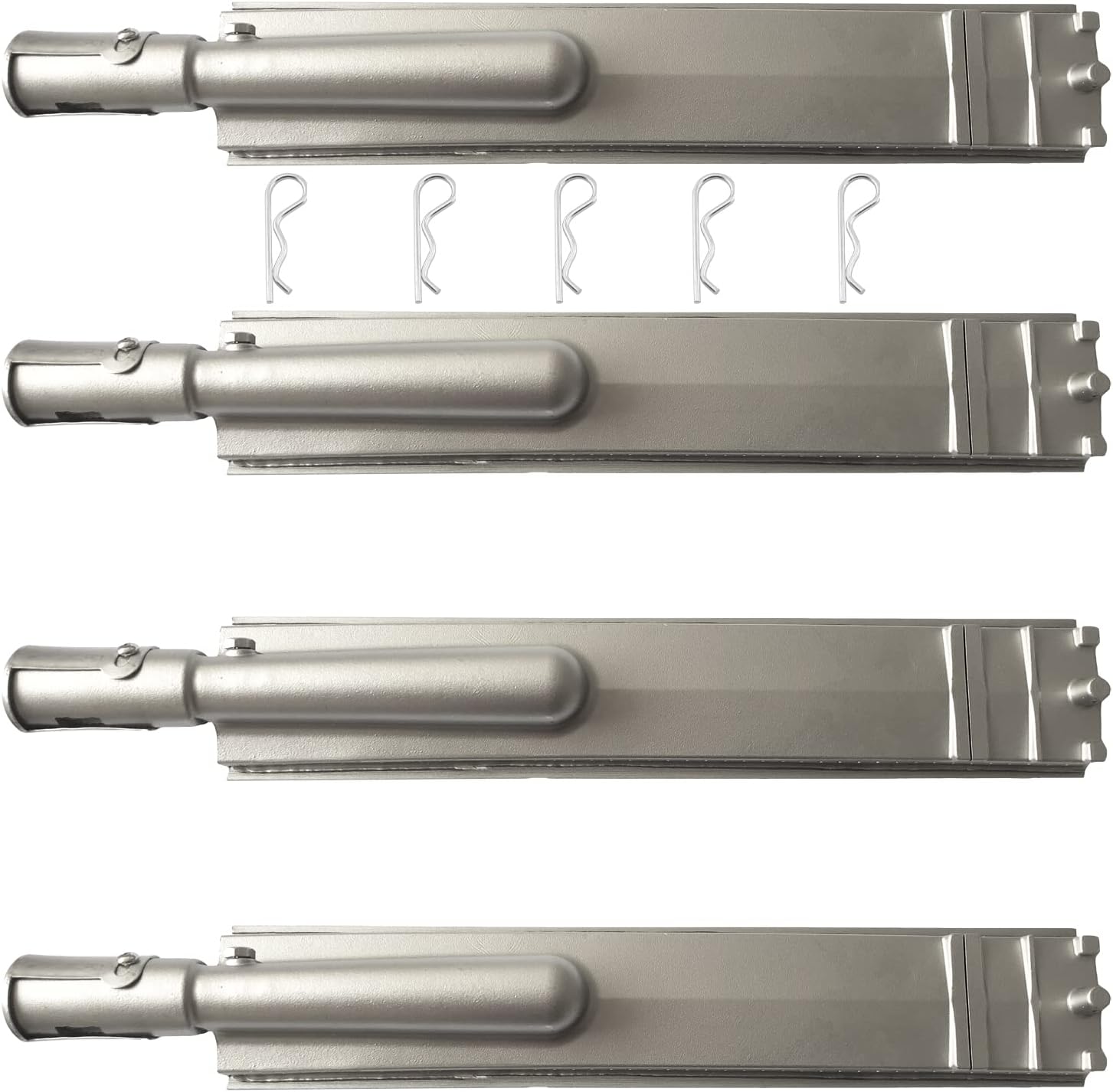 4 Pack Heavy Duty Cast Stainless Steel Grill Burner Replacement