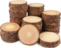 70 PCS 4-4.7 in Natural Wood Slices with Bark - Rustic DIY Coasters
