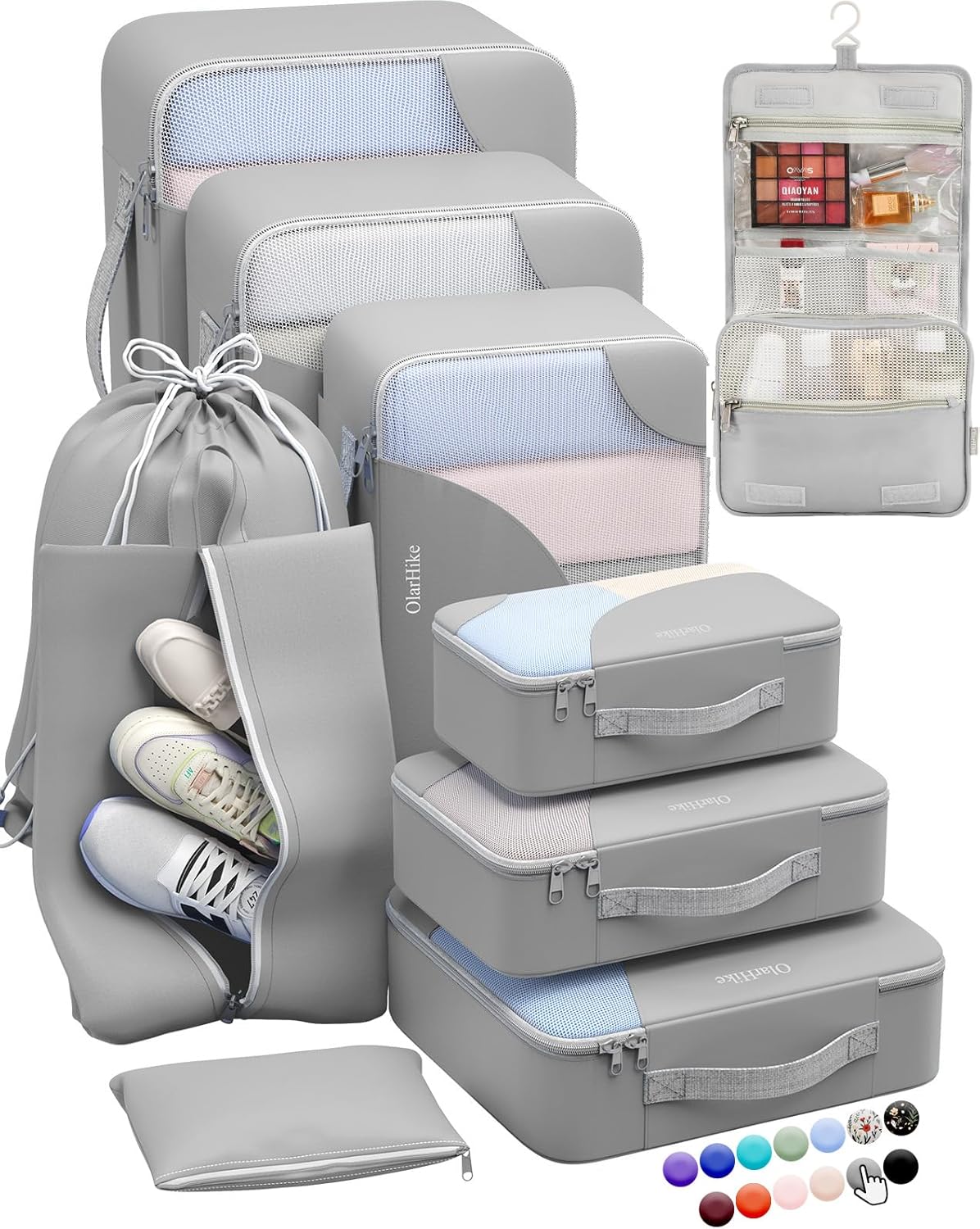 Durable Packing Cubes for Suitcases by OlarHike - Travel Essentials