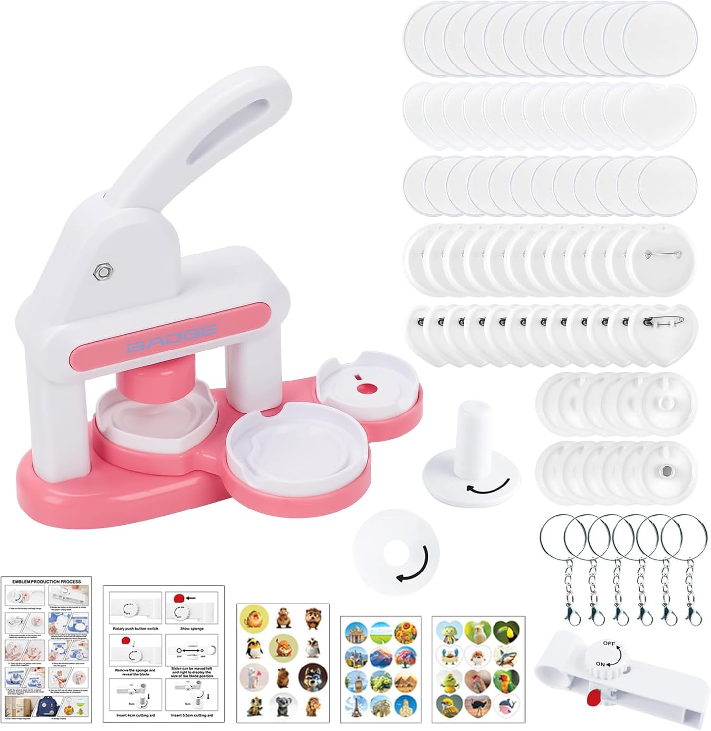 Yallmie Button Maker Machine for Creative DIY Badge Making