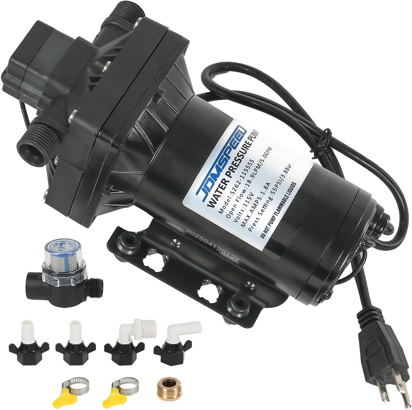 5.0 GPM Revolution Water Pump for RVs, Campers, and More