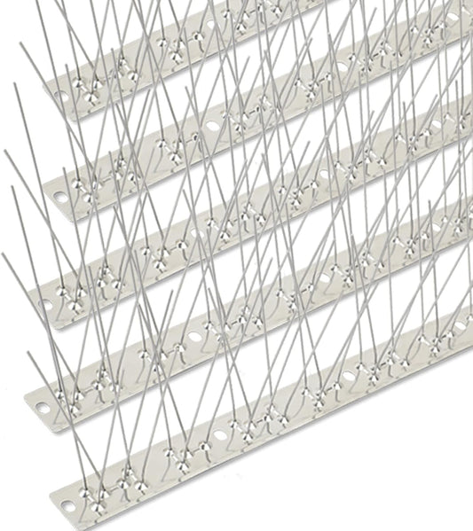 Stainless Steel Bird Spikes for Pigeons 60ft Coverage 56 Pack