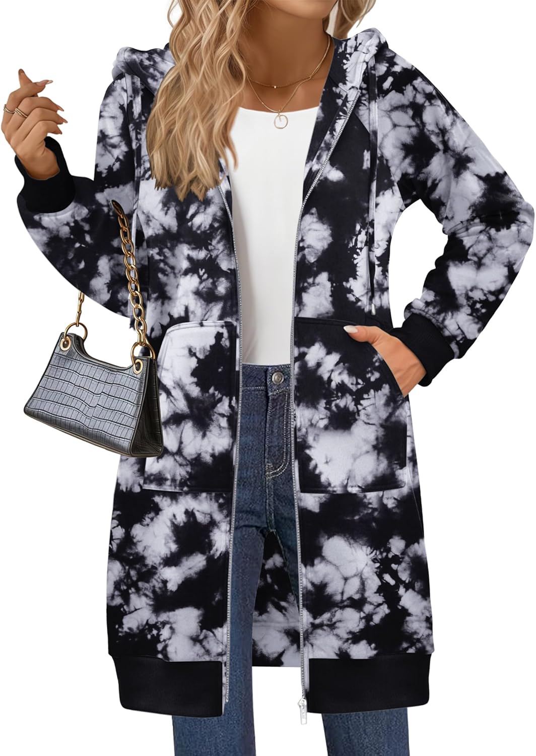 Zeagoo Women's Zip Up Hoodies Long Sleeve Casual Fleece Jacket