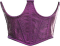 Lavish Brocade Open Cup Waist Cincher - Slimming Open Cup Corset