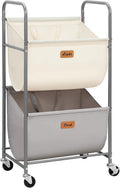 STORAGE MANIAC 80L Vertical Rolling Laundry Hamper - Space Saving
