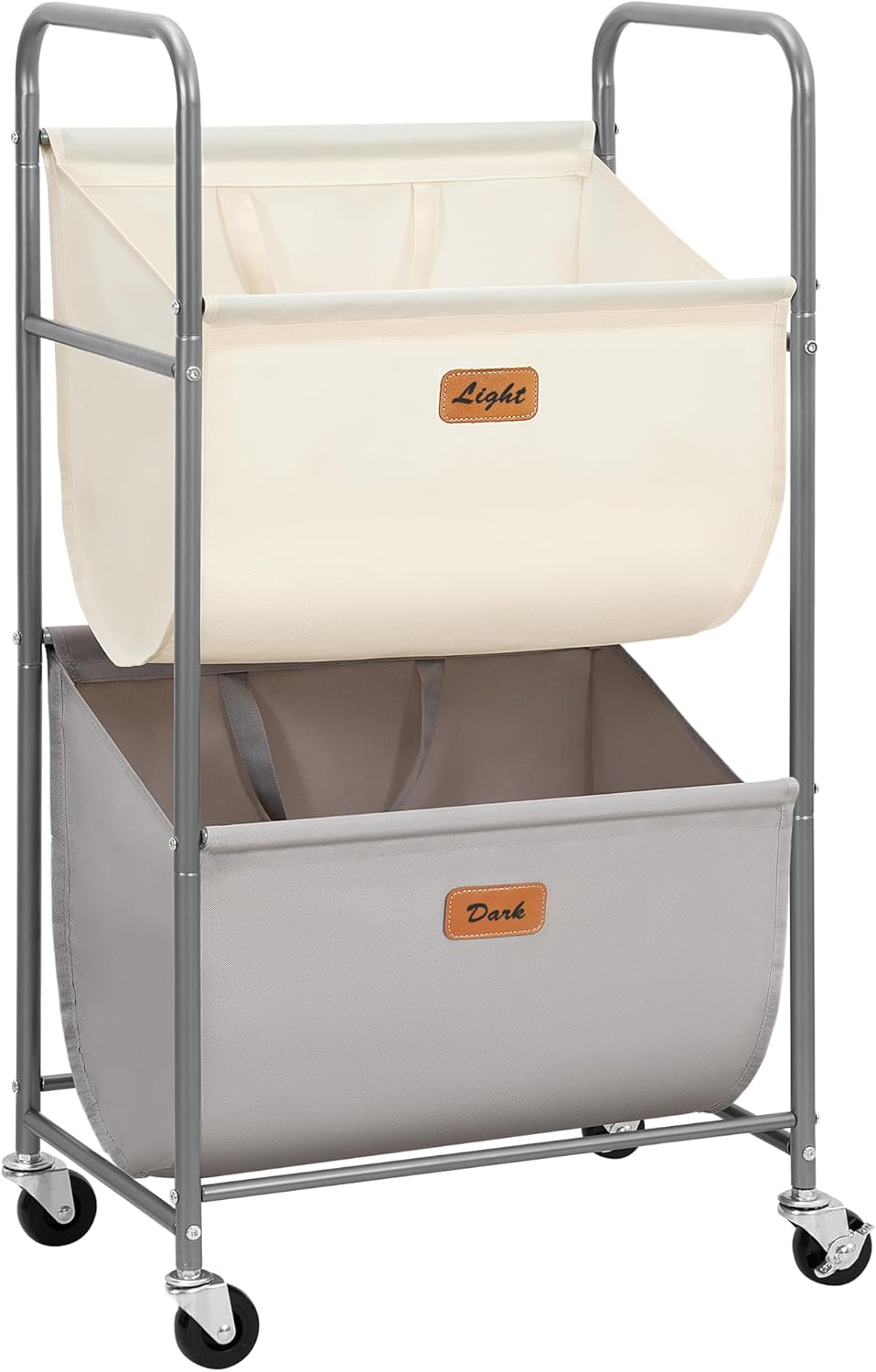 80L Vertical Rolling Laundry Hamper for Efficient Sorting
