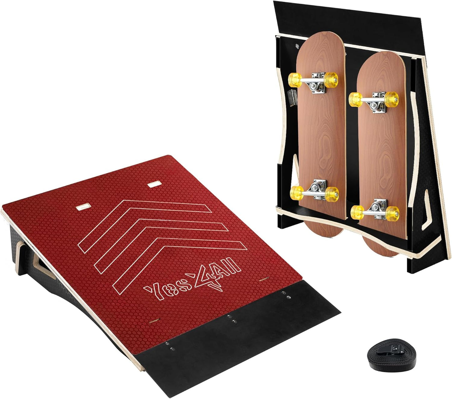 Yes4All Single-Piece Skateboard Ramp for Beginners and More