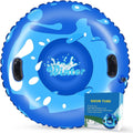 Snow Tube 47 in Inflatable Snow Sled - Heavy Duty Family Tube
