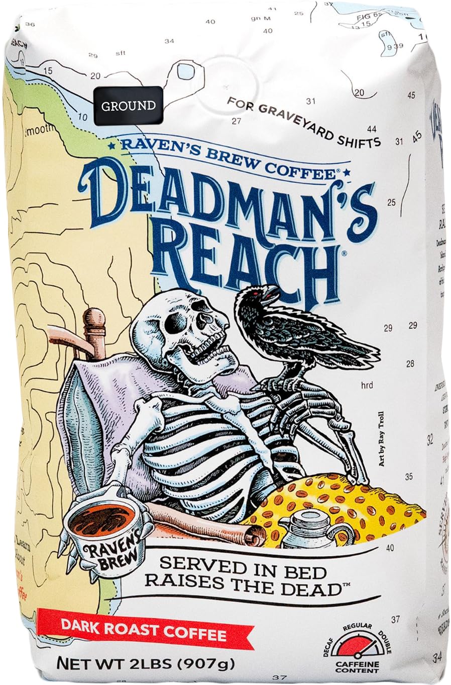 Raven's Brew Coffee Deadman's Reach High Caffeine Dark Roast