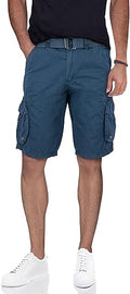 X RAY Men's Raw X Belted Cargo Shorts for Tactical Comfort